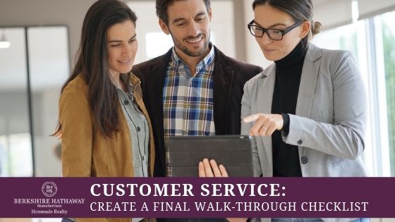 Create Final Walk-Through Checklist - BHHS Homesale Realty