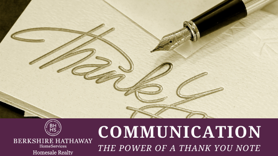 Thank You Notes - BHHS Homesale Realty Careers
